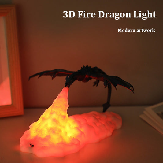 Lampada Drago in 3D a Led