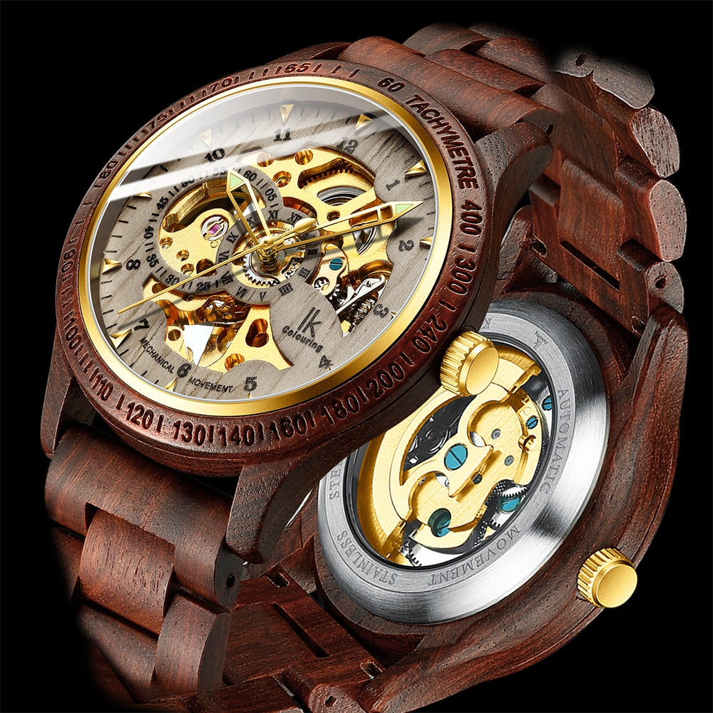 Orologio in legno resistente 30M